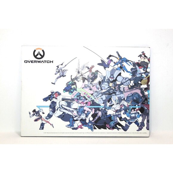 Overwatch Battle Mounted Wall Print 11.5" X 8" Wood Plaque Blizzard Year 2017 - Picture 7 of 7